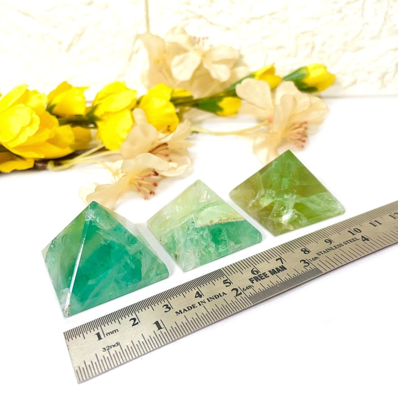 Green Fluorite Pyramid (Focus & Growth)