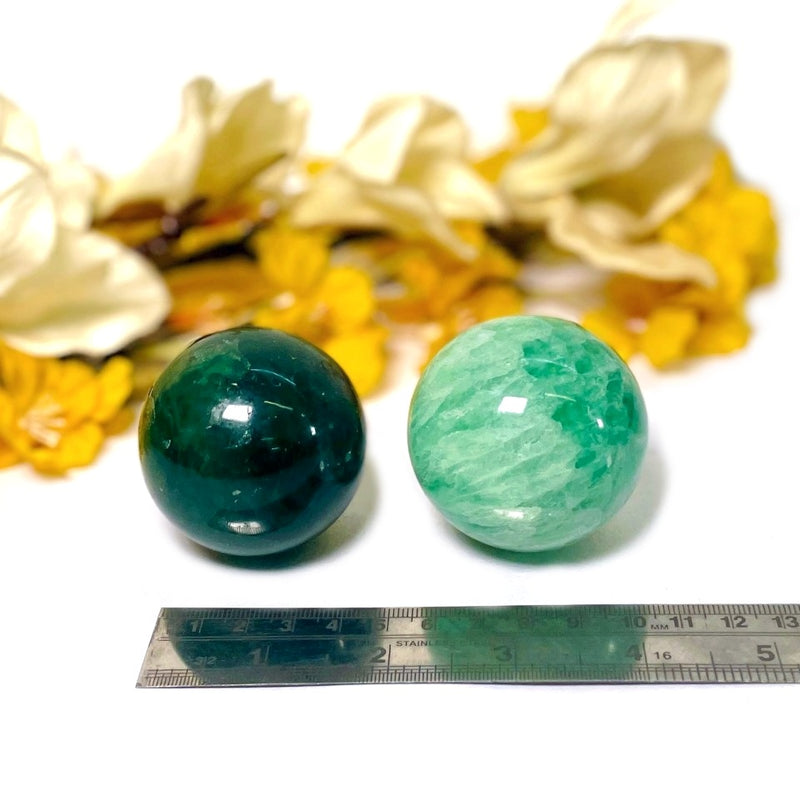 Green Fluorite Sphere (Growth & Education)