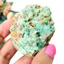 Bluish-Green Smithsonite Druzy Mineral Cluster