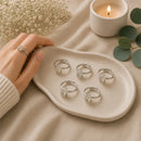 Herkimer Diamond silver ring by Talk to Crystals featuring a unique natural gemstone in every piece, valued for clarity, manifestation, dream recall, meditation, and spiritual connection in India