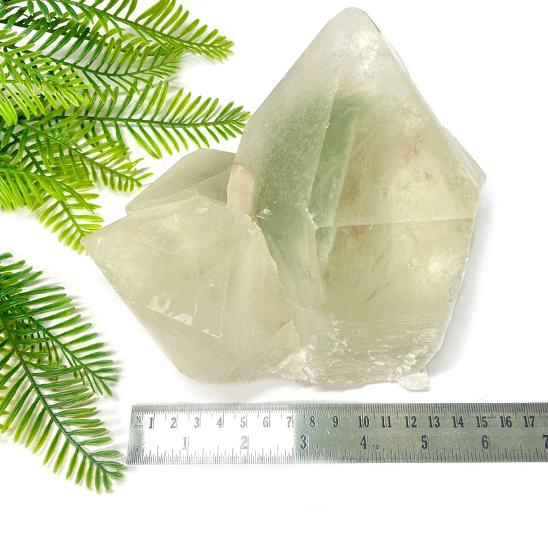 Himalayan Chlorite Phantom Quartz Points and Clusters