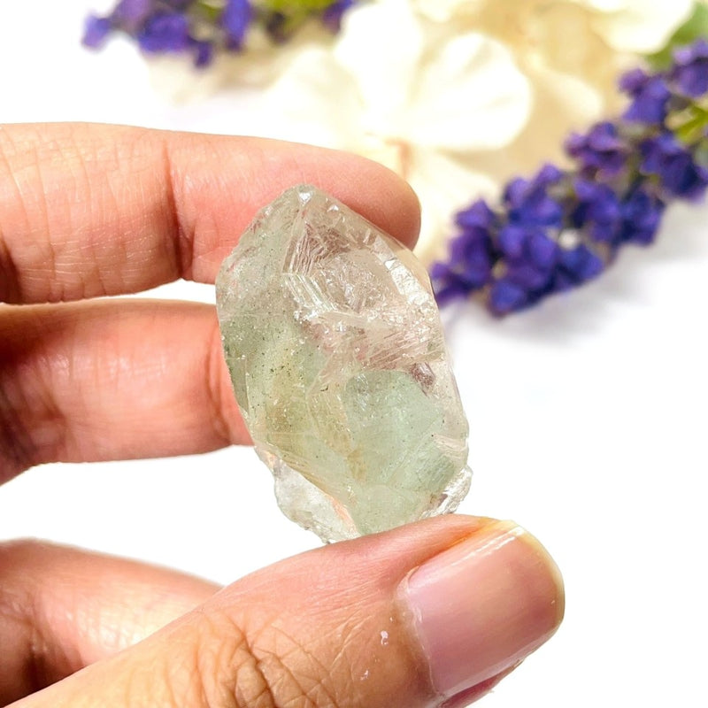 Himalayan Chlorite Phantom Quartz Points and Clusters