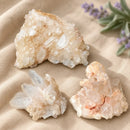 Himalayan Quartz Cluster by Talk to Crystals in large cabinet size for amplifying energy, raising space vibration and supporting meditation
