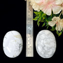 Howlite Palmstone (Peace and Patience)