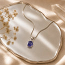 Iolite Small Pendant in Silver