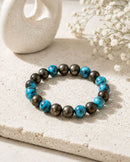 Iranian Turquoise (Firoza) & Pyrite Bracelet 100% Orignal