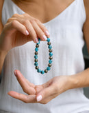 Iranian Turquoise (Firoza) & Pyrite Bracelet 100% Orignal