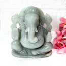 Large Ganeshas in Green Aventurine (Abundance)