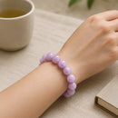 Kunzite Round Bead Bracelet (Emotional Healing)