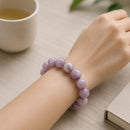 Kunzite Round Bead Bracelet (Emotional Healing)