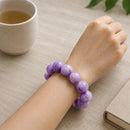 Kunzite Round Bead Bracelet (Emotional Healing)
