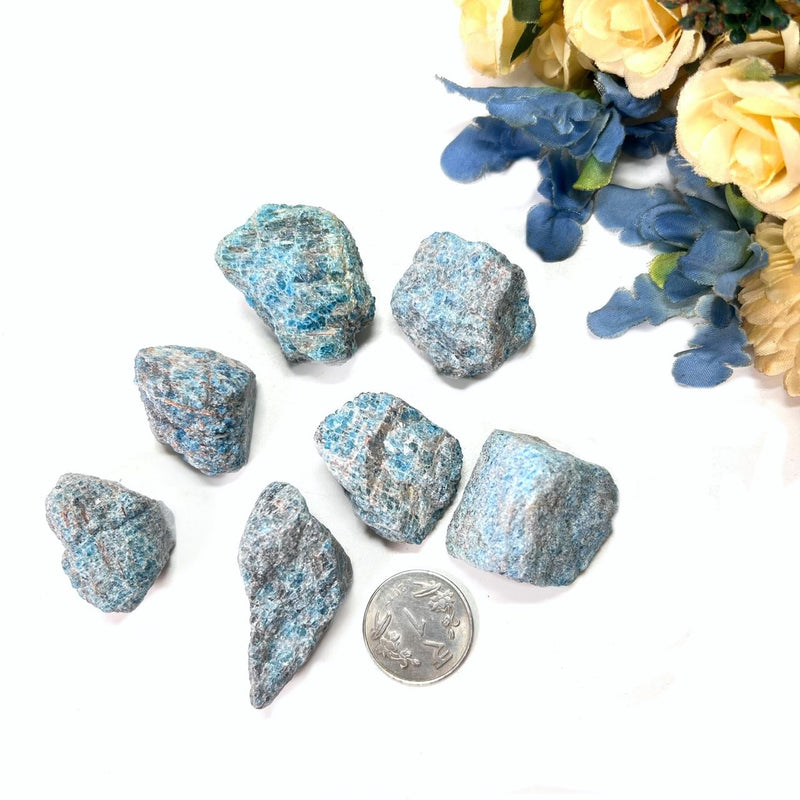 Blue Apatite Rough (Helps in weight loss)
