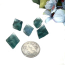 Natural Fluorite Octahedrons (Multifluorite, Blue-Green)