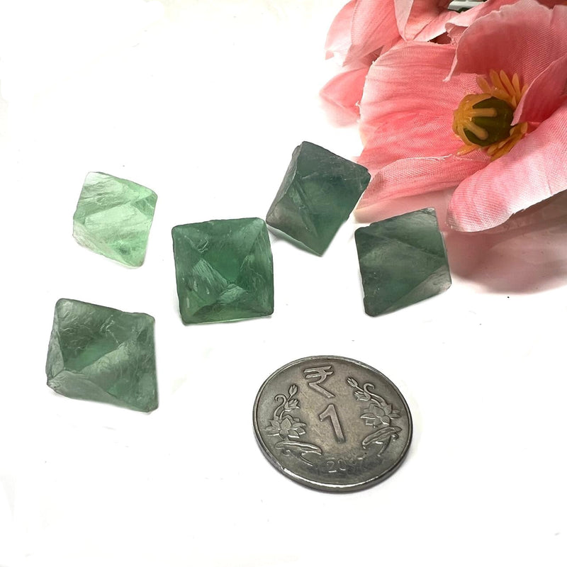 Natural Fluorite Octahedrons (Blue, Purple and Green)