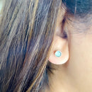 Labradorite Earrings in Silver