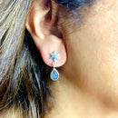 Labradorite Earrings in Silver