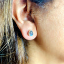 Labradorite Earrings in Silver