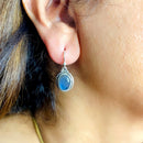 Labradorite Earrings in Silver