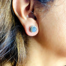 Labradorite Earrings in Silver