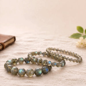Labradorite Bracelets - Healing crystal bracelets by Talk to Crystals