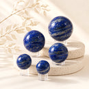Natural Lapis Lazuli Crystal Spheres in Multiple Sizes for Communication, Throat Chakra Work, Meditation, Crystal Collections and Home Decor in India