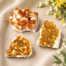 Large Citrine Clusters by Talk to Crystals from Brazil for career growth, business success, manifestation and abundance.