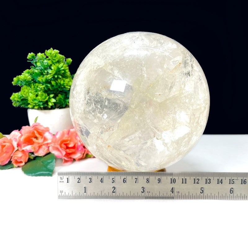 Large Clear Quartz Spheres from Brazil (Scrying & Meditation)