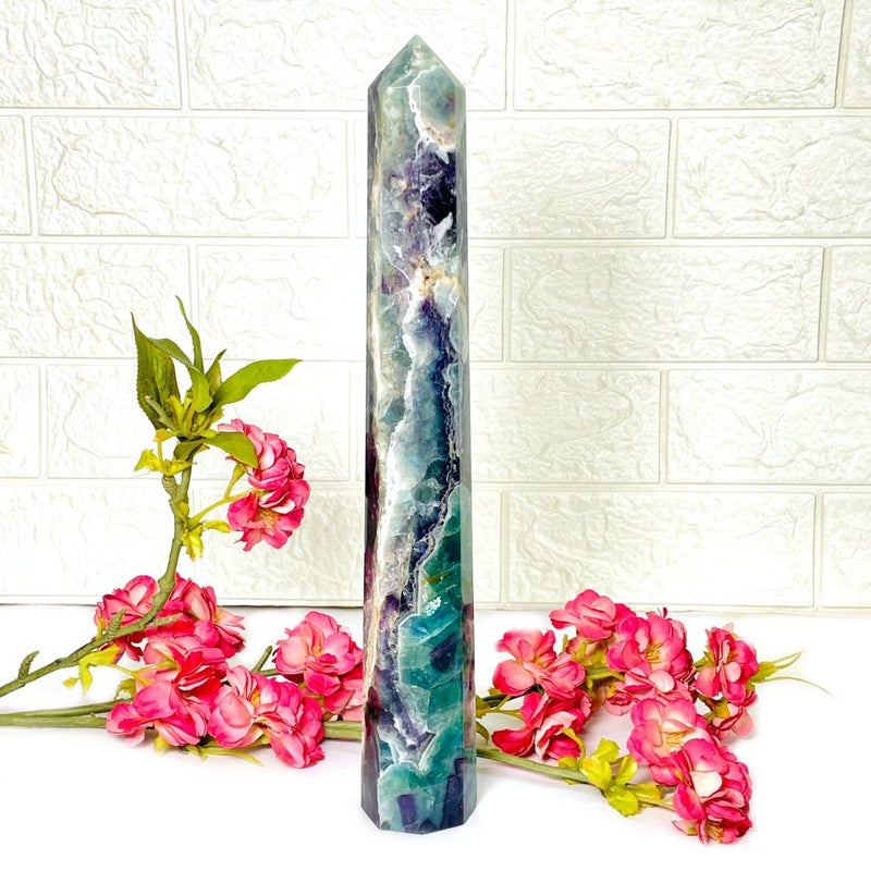 Large Fluorite Tower (Focused Growth)