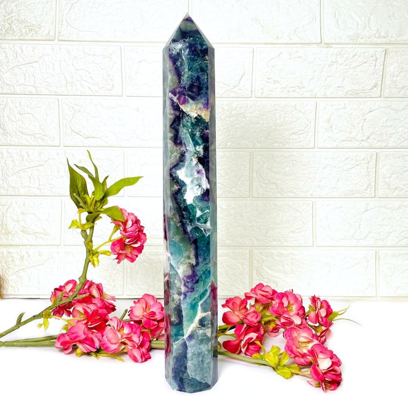 Large Fluorite Tower (Focused Growth)