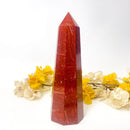 Large Red Jasper Tower (Vitality and Strength)