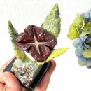 Crystal Hummingbirds and Flower from Peru