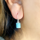 Larimar Earrings in Silver