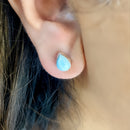 Larimar Earrings in Silver