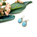 Larimar Earrings in Silver
