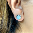 Larimar Earrings in Silver