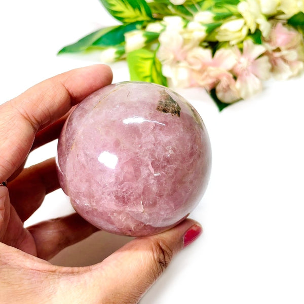 Lavender Rose Quartz Sphere (Love & Spirituality)