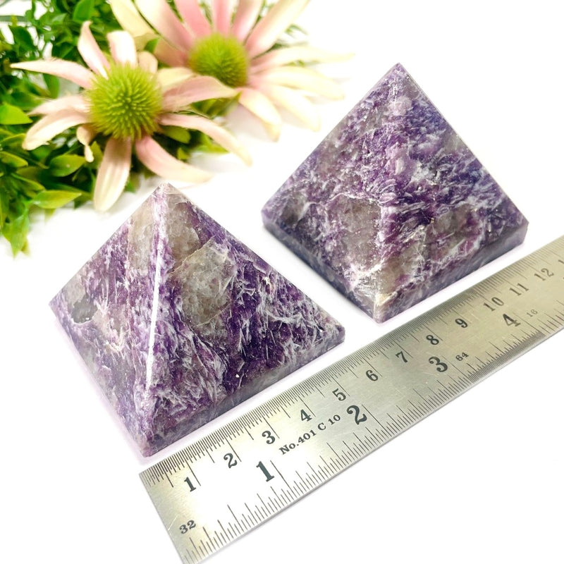 Lepidolite Pyramid (Emotional Balance and Meditation)