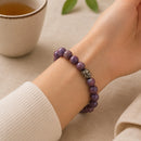 Lepidolite Round Bead Bracelet (Mediumship & Psychic skills)