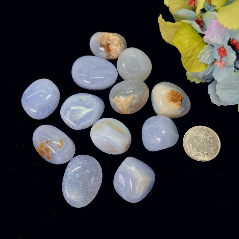 Blue Lace Agate Tumble (Public Speaking and Communication)