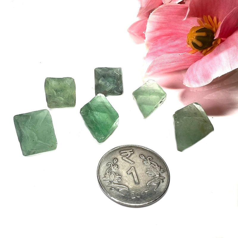 Natural Fluorite Octahedrons (Blue, Purple and Green)