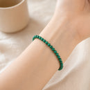 Malachite Round Bead Bracelet (Transformation)