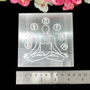 Selenite Square  Charging Plate (4inch)