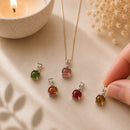Mixed Tourmaline silver pendants by Talk to Crystals featuring natural gemstone jewellery for emotional balance, protection, grounding, self-confidence, positive energy, and chakra balancing in India
