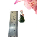 Moldavite Cap Pendant in Silver