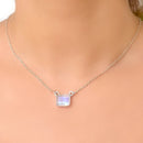 Moonstone Necklace in Silver
