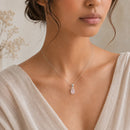 Morganite Small Pendant in Silver
