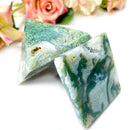 Moss Agate Pyramid (Healing & Prosperity)