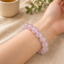 Mozambique Rose Quartz Bracelet Gem Quality (Love & Harmony)