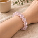 Mozambique Rose Quartz Bracelet Gem Quality (Love & Harmony)