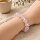 Mozambique Rose Quartz Bracelet Gem Quality (Love & Harmony)